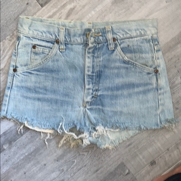 Vintage Rolling Stones Lee/jean shorts - Picture 2 of 2